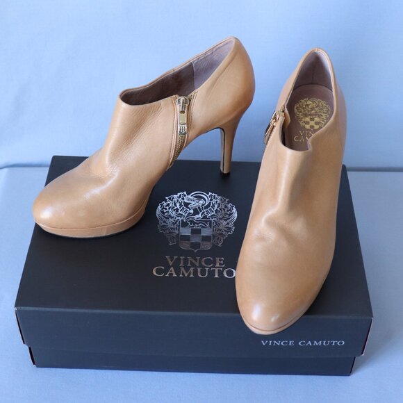 Vince Camuto Tan Platform Booties - Picture 10 of 14